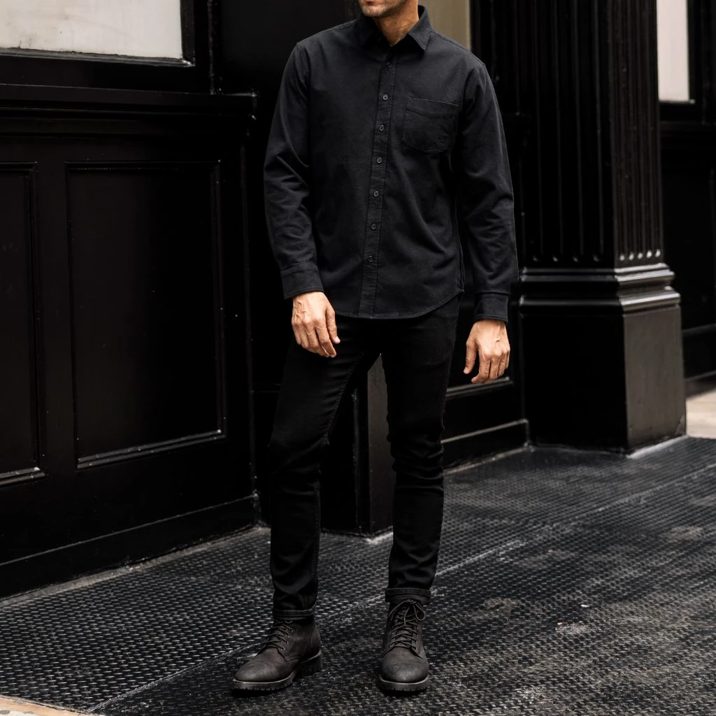 Solid Shirt | Black - Image 8