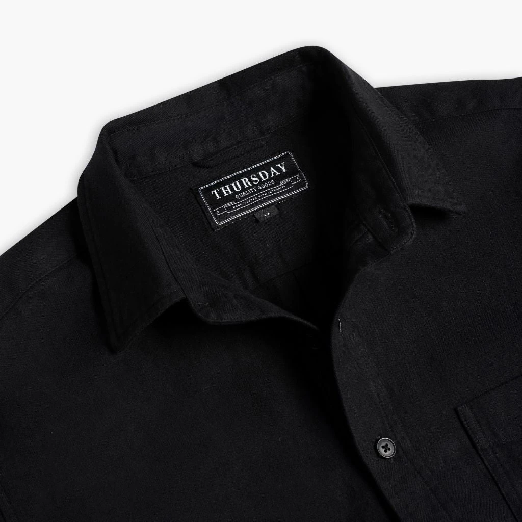 Solid Shirt | Black - Image 4