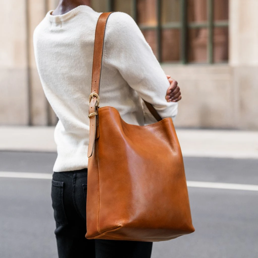 Bucket Bag | Saddle - Image 7