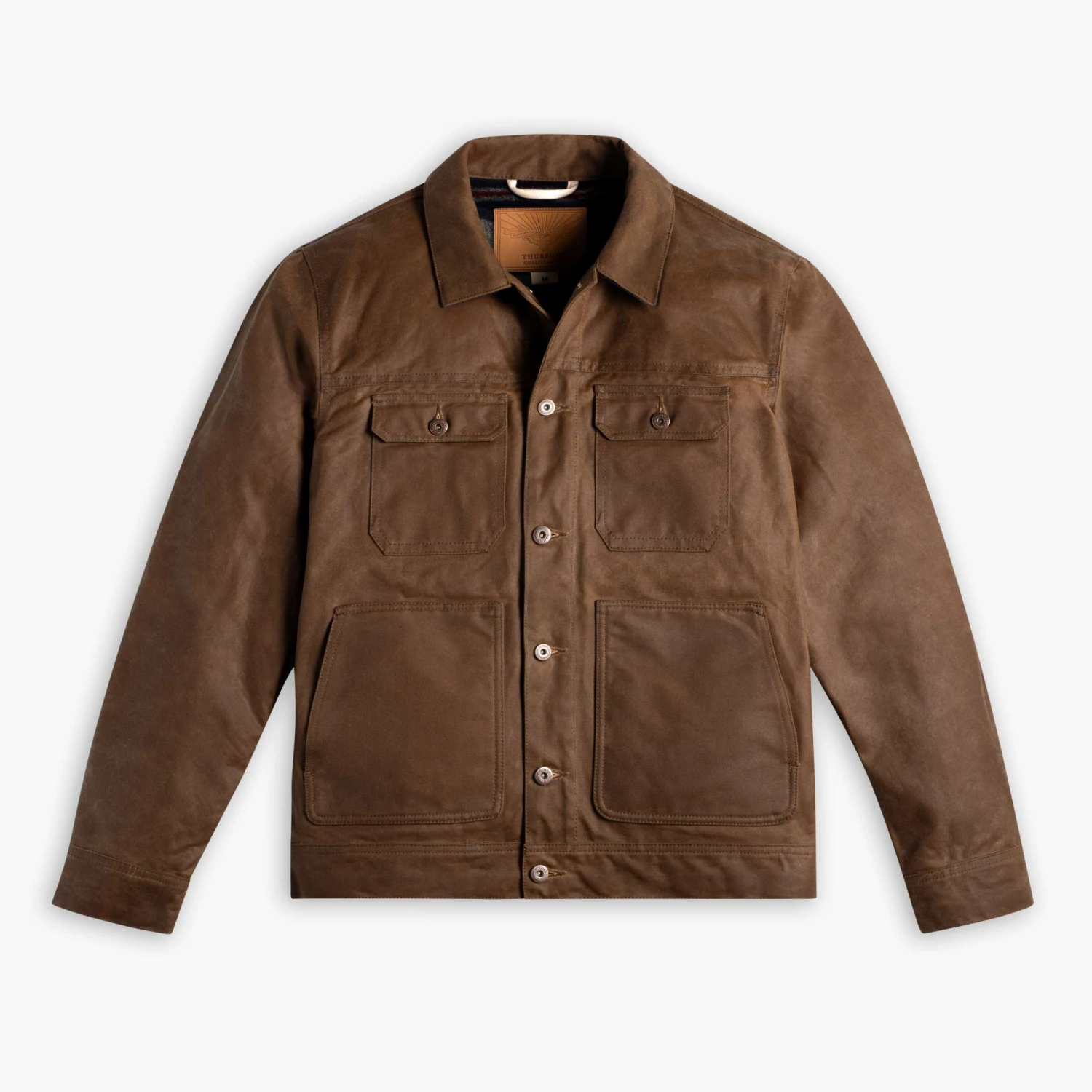 Waxed Trucker Jacket | Coyote - Image 4